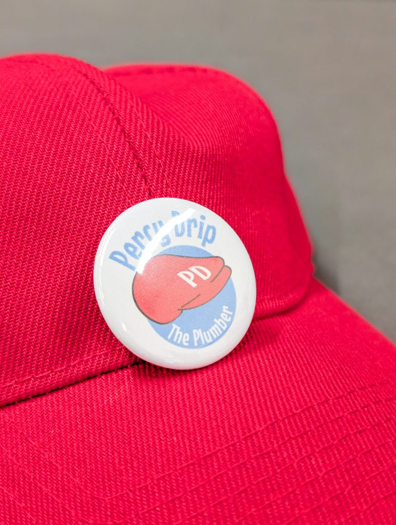 Percy Drip Baseball Cap & Badge