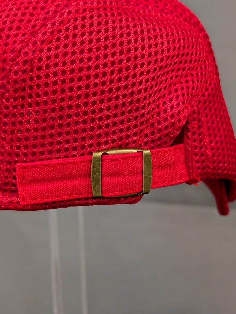 Red Flat Cap & Badge